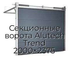 Секционные ворота Alutech Trend 2000×2375
