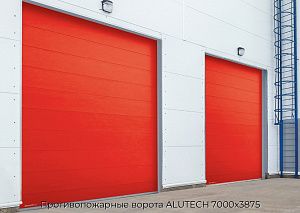 Противопожарные ворота ALUTECH 7000х3875 preview 1