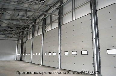 Противопожарные ворота Зайгер 2625х5875