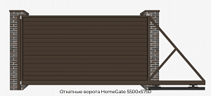 Откатные ворота HomeGate 5500х5750 preview 1