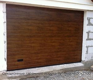 Секционные гаражные ворота Ryterna 4600х2700 мм preview 1