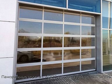 Панорамные ворота с АЛПС Alutech AluTherm 2375х5125 мм