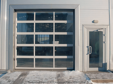 Панорамные ворота с АЛП Alutech AluTherm 4375х2125 мм
