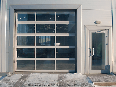 Панорамные ворота с АЛП Alutech AluTherm 2375х5000 мм