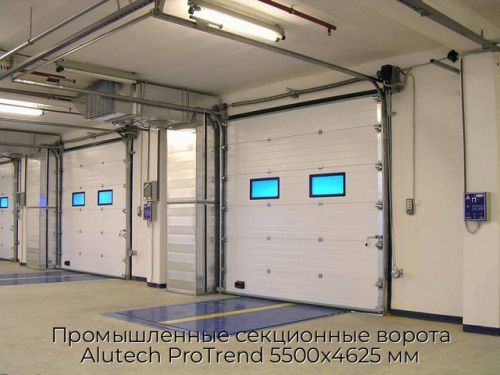 Промышленные секционные ворота Alutech ProTrend 5500х4625 мм 1