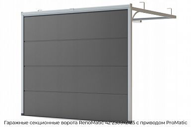 Гаражные секционные ворота RenoMatic 42 2500х2125 с приводом ProMatic
