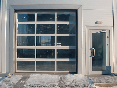 Панорамные ворота с АЛП Alutech AluTherm 5125х4250 мм